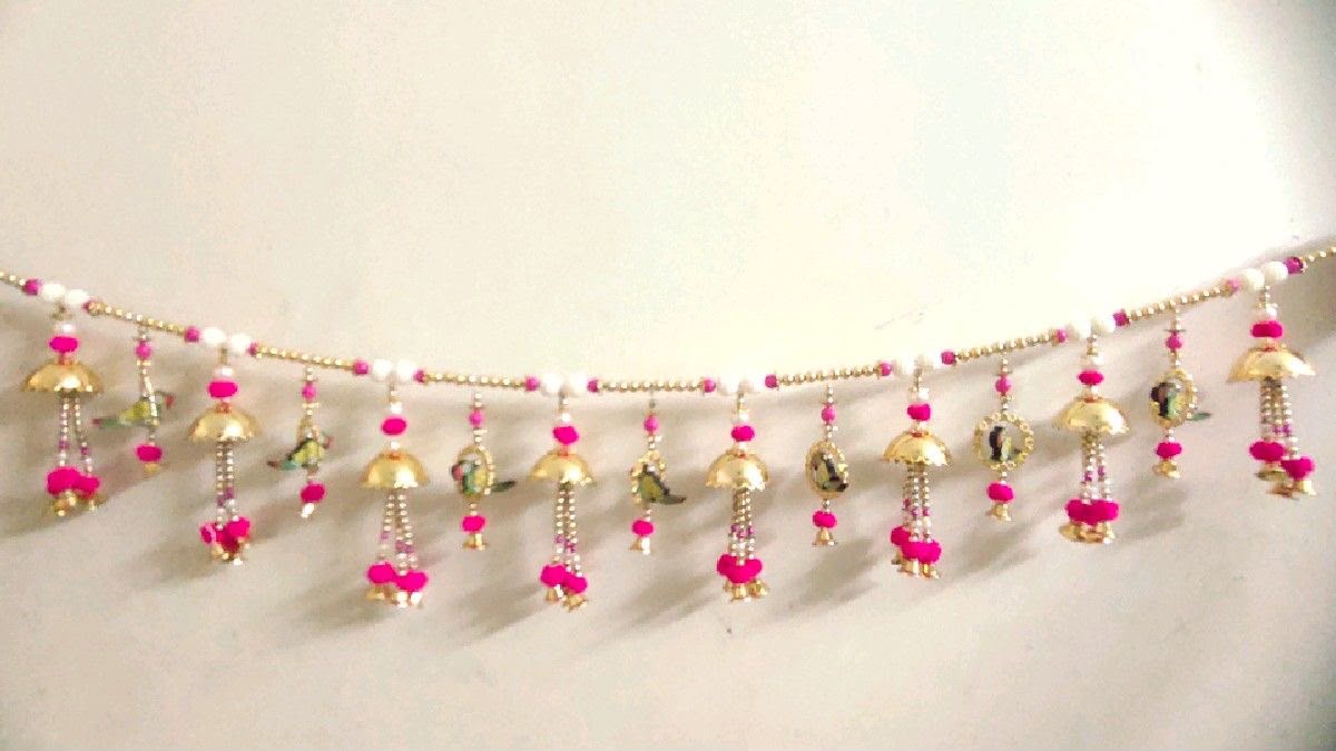 Pom Pom With Bell Toran Best for Return Gift