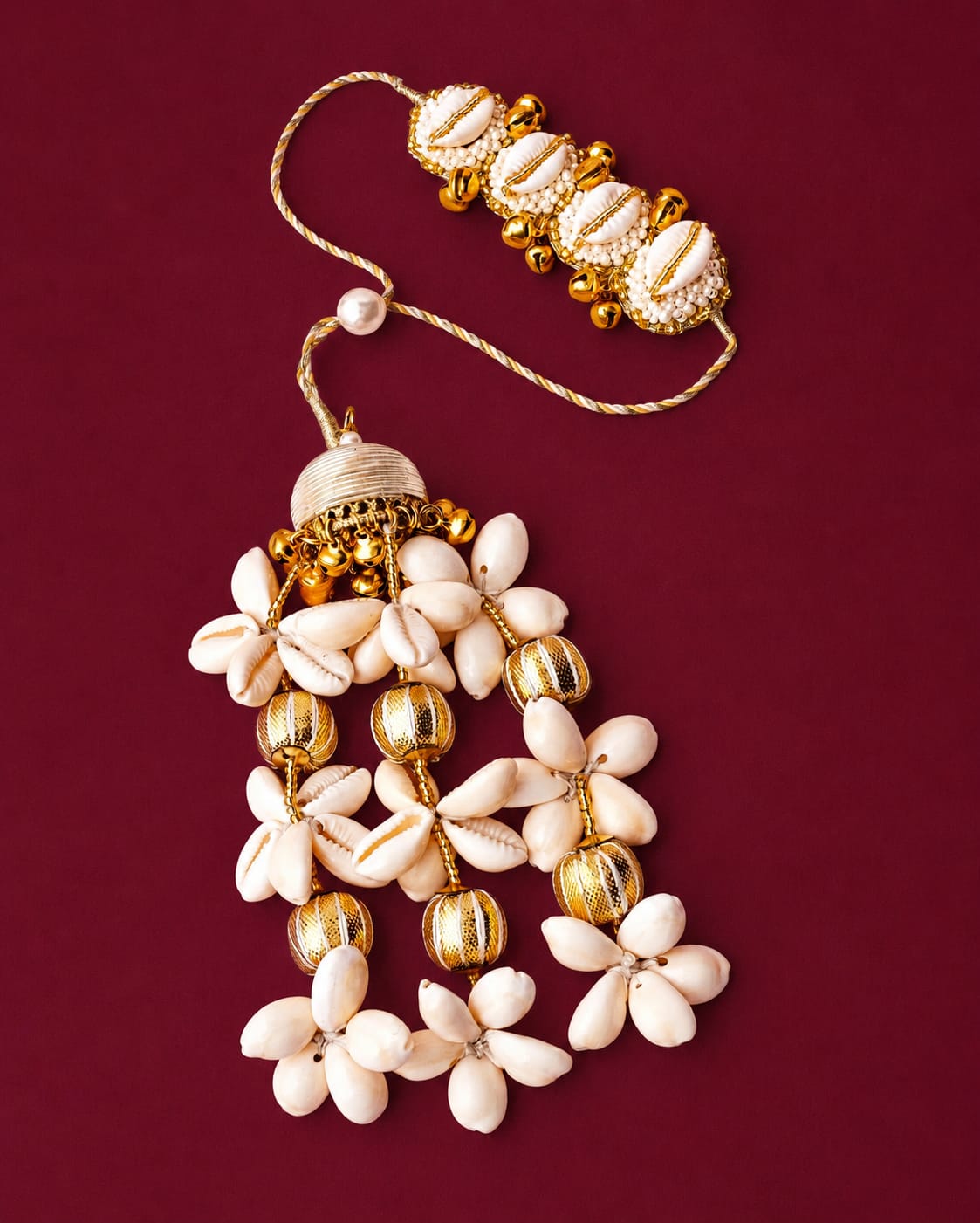 Handcrafted Shell Lumba Rakhi for Bhabhi | Elegant Raksha Bandhan Lumba