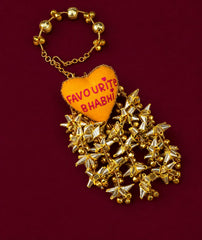 3D Heart Shape Rakhi with "Favourite Bhabhi " Text | Special First Raksha Bandhan Rakhi
