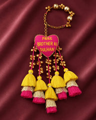3D Heart Shape Rakhi with "Mere Brother Ki Dulhan" Text | Special First Raksha Bandhan Rakhi
