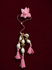 Flower Lumba Rakhi | Handmade Floral Rakhi Bracelet for Bhabhi