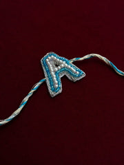 Auspicious A to Z letter Rakhi | Traditional Spiritual Rakhi