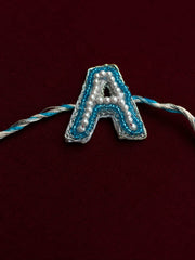 Auspicious A to Z letter Rakhi | Traditional Spiritual Rakhi