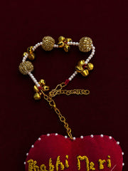 Heart Shape Rakhi with "Bhabhi Meri Hoor Wargi" Text | Special First Raksha Bandhan Rakhi (Copy) (Copy)