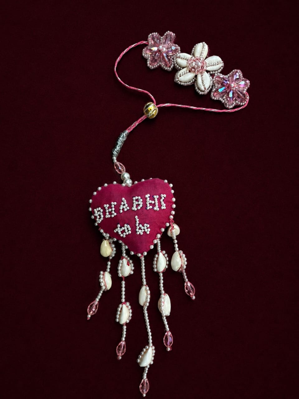 Heart Shape Rakhi with "Bhabhi to be" Text | Special First Raksha Bandhan Rakhi