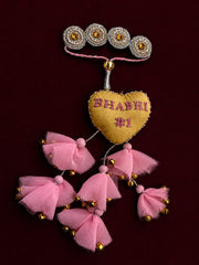 Heart Shape Rakhi with "# Bhabhi No 1" Text | Special First Raksha Bandhan Rakhi