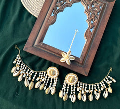 Premium Pearl & Shell Bridal Jewellery Set