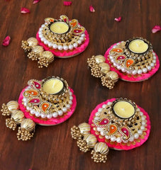 Sampurn Tealight Holders Multicolour