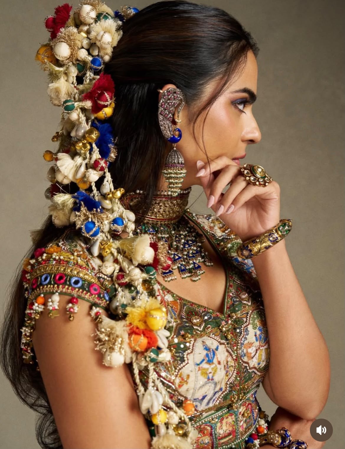 Isha Ambani Inspired Hair Parandi