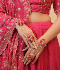 Beaded Haldi Jewellery Set
