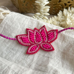 Blooming Lotus Designer Rakhi