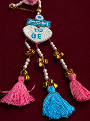 Mom To Be Lumba Rakhi | Handmade Baby Shower & Raksha Bandhan Bracelet for Bhabhi
