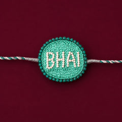 Bhai Pearl Embroidered Rakhi