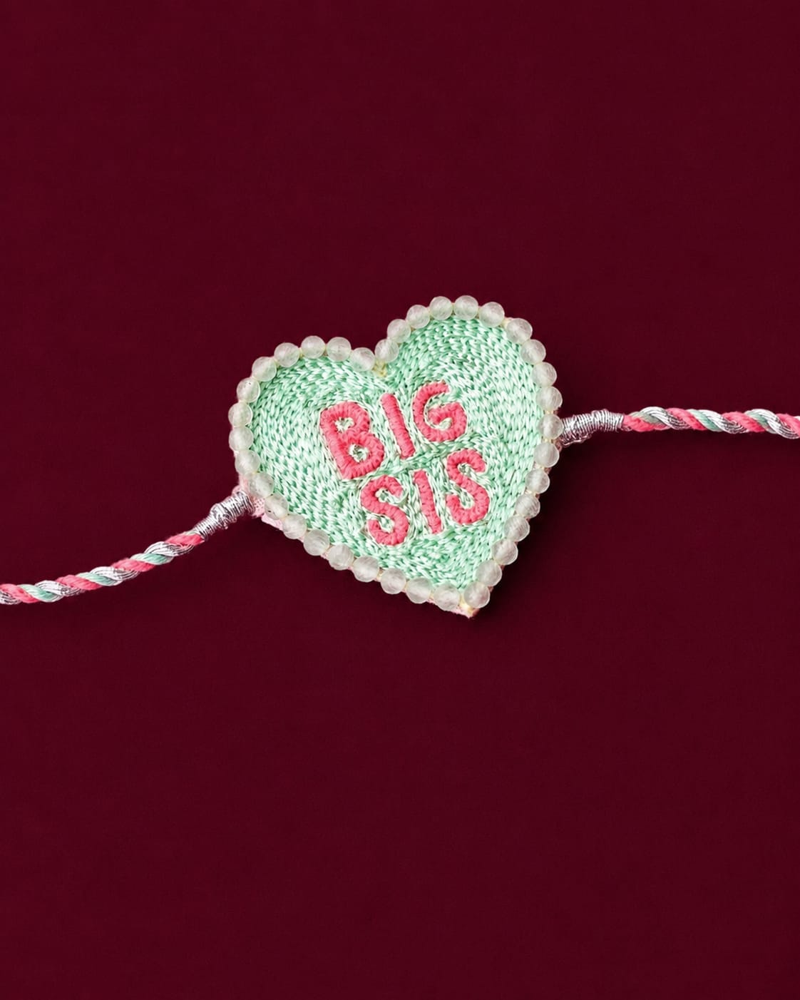 Big Sister Designer Heart Rakhi