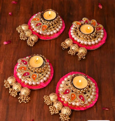 Sampurn Tealight Holders Multicolour