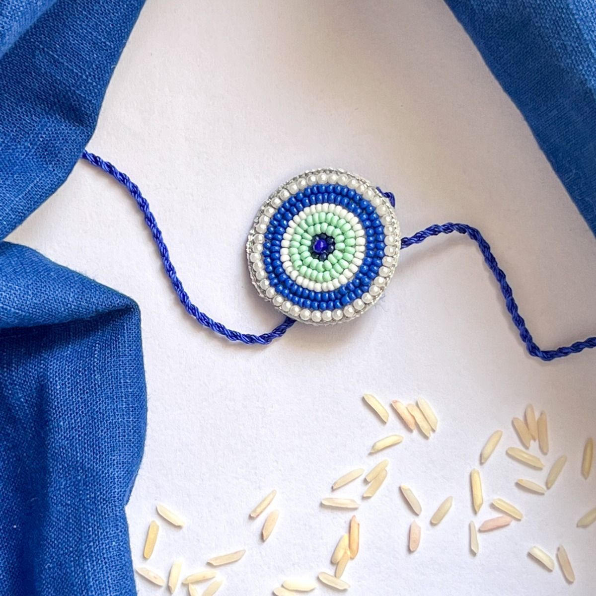 Blue Evil Eye Rakhi